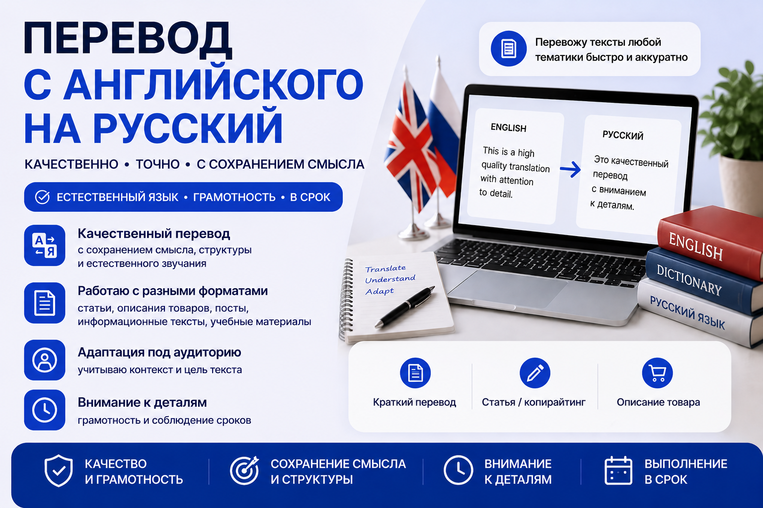 Translation from English to Russian